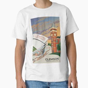Clemson - Death Valley Football Stadium And Tillman Hall T-Shirt